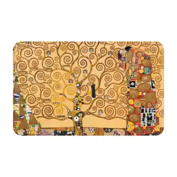 Искусство Дыхания | Gustav Klimt , The Hug Soft House Family Противоскользящий Коврик Rug Carpet Искусство Дыхания Густава Климта